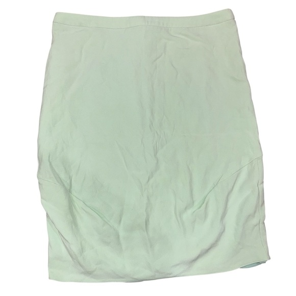 Armani Collezioni Mint Green Midi Skirt- Italian Size 42/US 6- Made in Italy - Picture 1 of 9